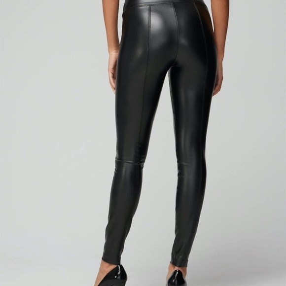 WHBM Runway Legging Black vegan leather size 2 Long - Picture 11 of 11